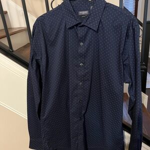 Van Heusen Dark Blue Patterned Men's Shirt